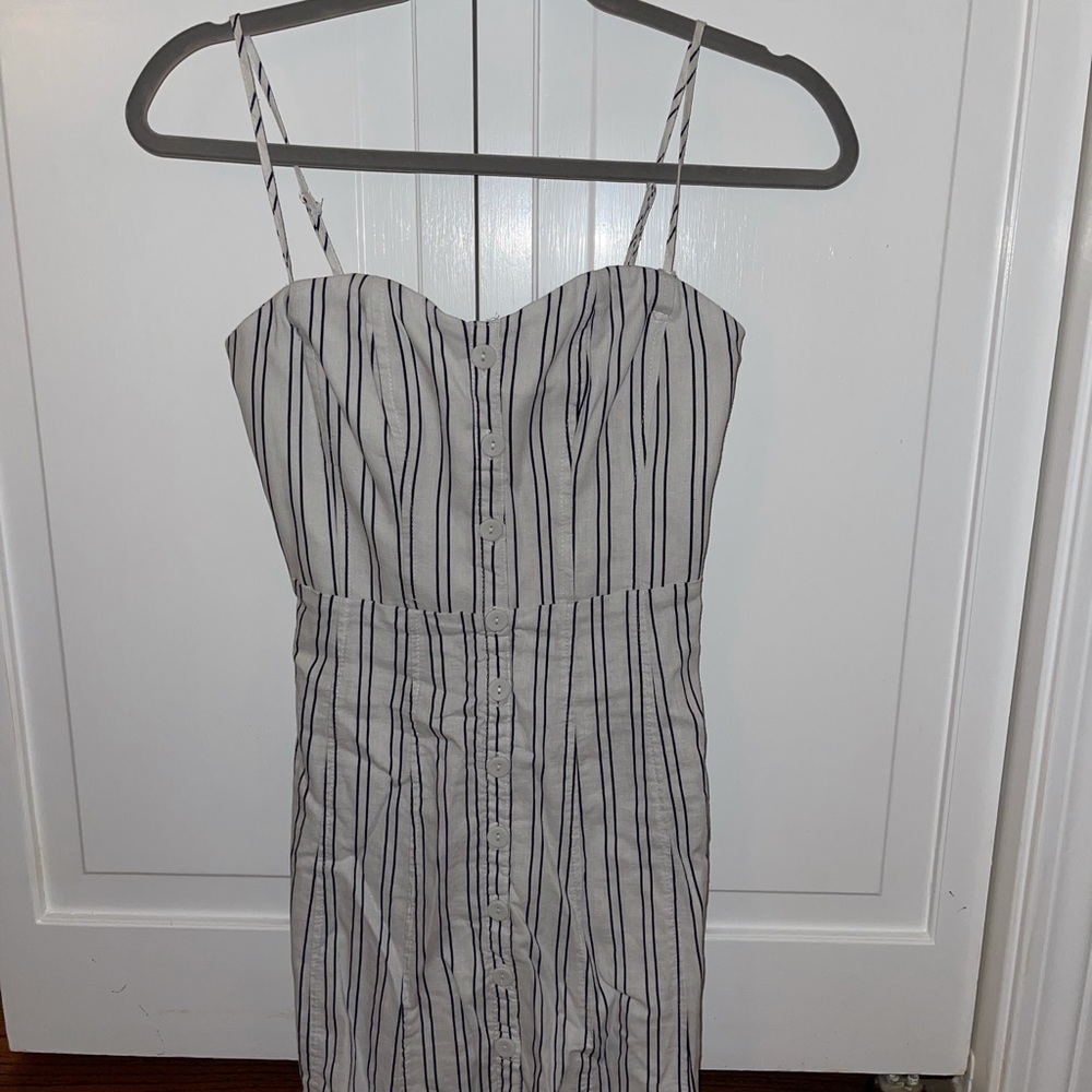 urbanoutfitters white/blue stripe dress NEW W TAGS - Picture 2 of 6